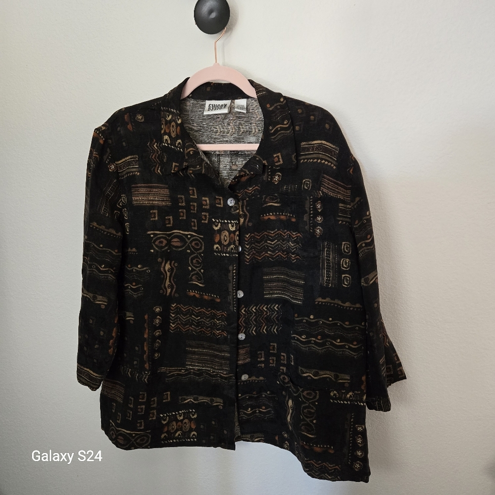 Chico's Design Jacket Sz 3